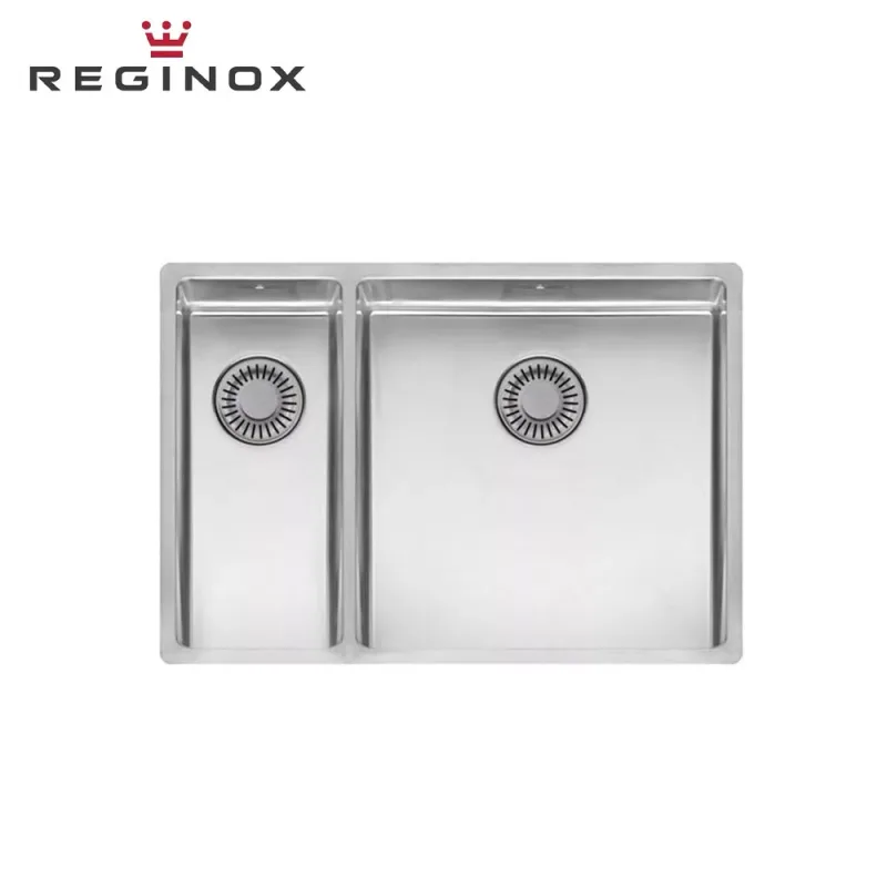 Reginox New York 18x40 + 40x40 Comfort Integrated Stainless Steel Sink