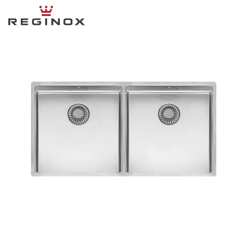 Reginox New York 40x40 + 40x40 Comfort Integrated Stainless Steel Sink