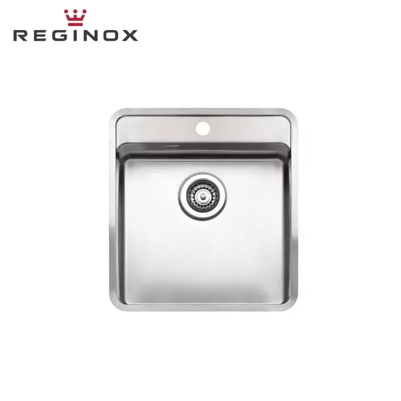 Reginox Ohio 40x40 OKG Tapwing Integrated Stainless Steel Sink