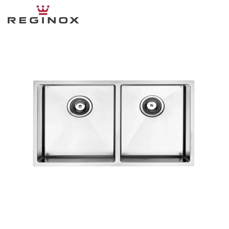 Reginox Tulip U 40x40 + 34x40 Stainless Steel Kitchen Sink