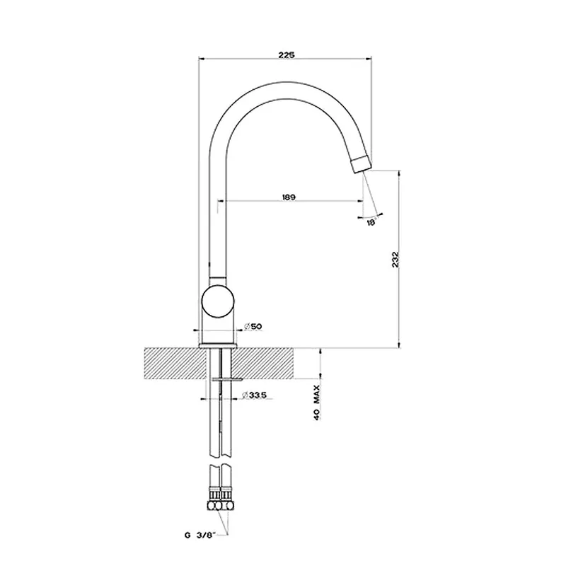 Reginox Wolga Sink Mixer