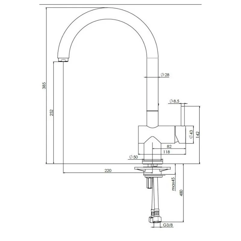 Reginox Yampa Sink Mixer