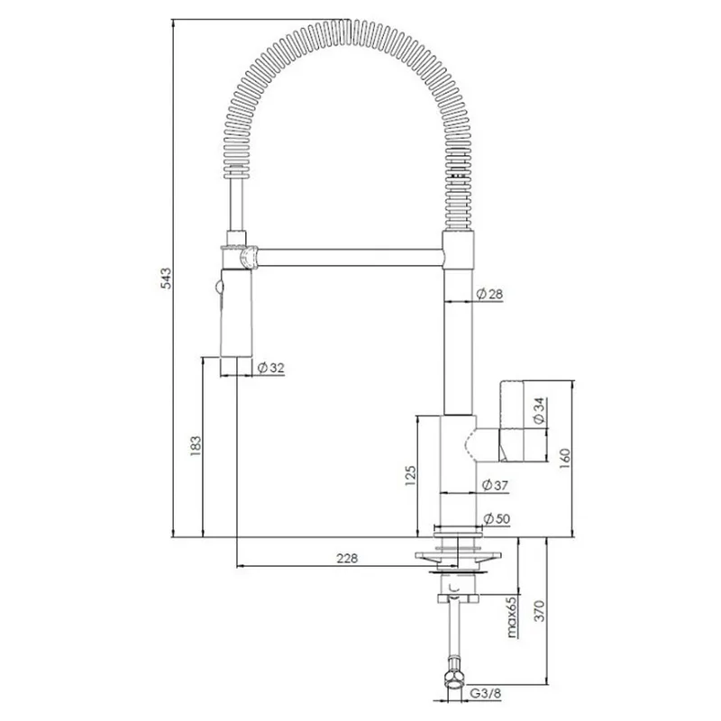 Reginox Yukon Pull-Out Spout Sink Mixer