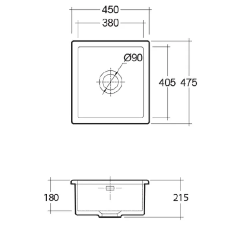 Silvia Fireclay Ceramic Lab Sink