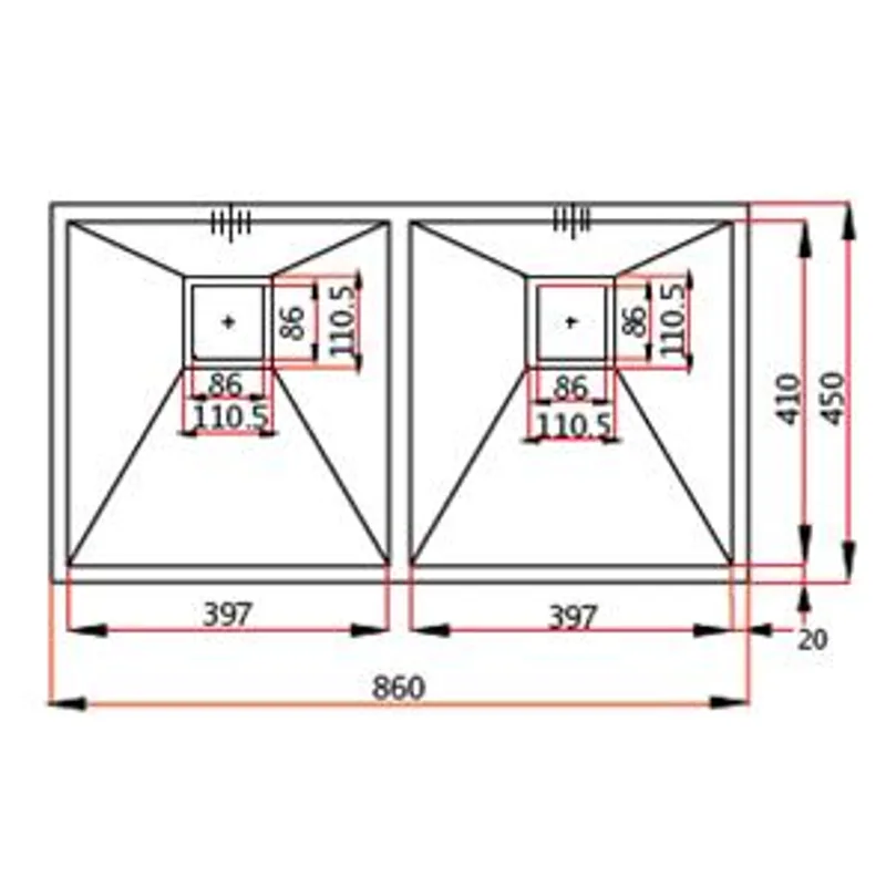 SWX820-86U Kitchen Sink