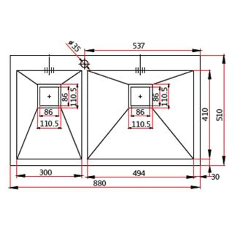 SWX860-88 Kitchen Sink