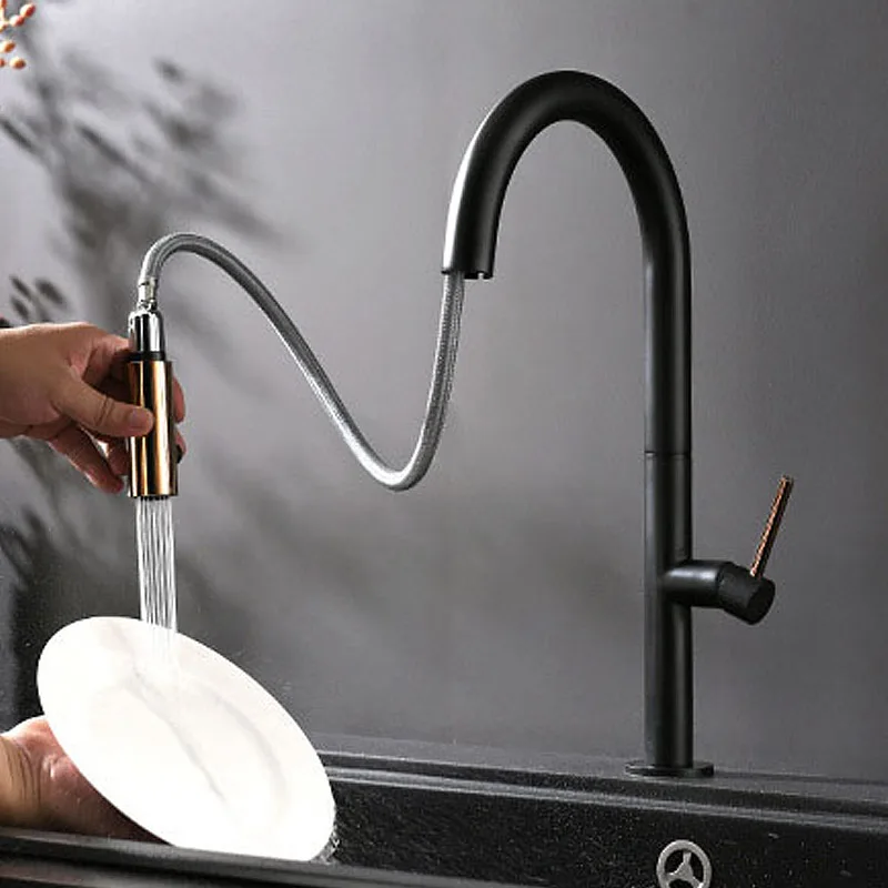 Arino T-8000DS Pull-Out Kitchen Sink Mixer with Touch Control
