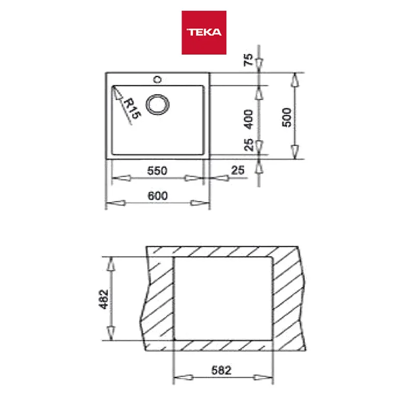 Teka INTRO-60 Stainless Steel Kitchen Sink
