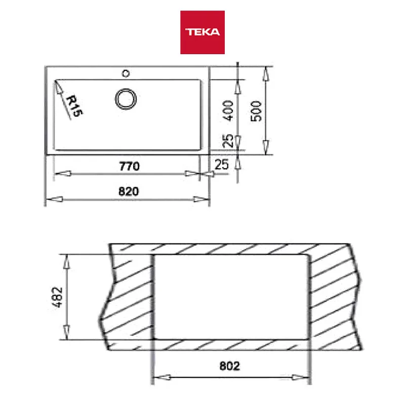 Teka INTRO-82 Stainless Steel Kitchen Sink