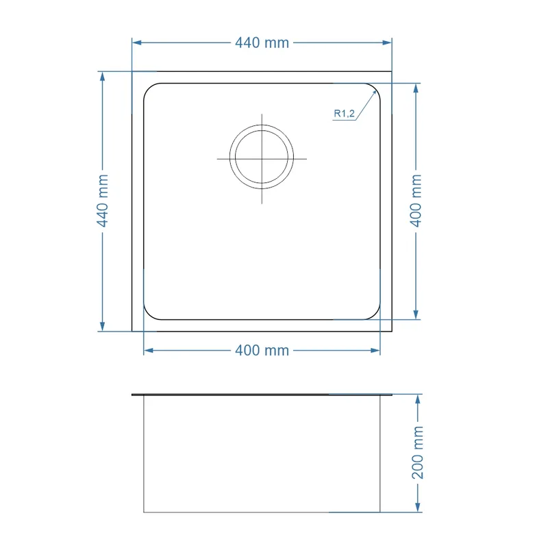 Tramontina Quadrum 400 Stainless Steel Kitchen Sink