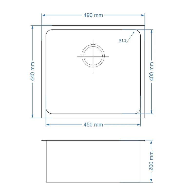 Tramontina Quadrum 450 Stainless Steel Kitchen Sink