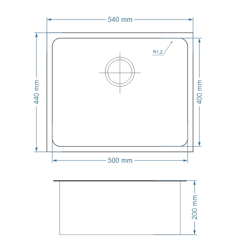 Tramontina Quadrum 500 Stainless Steel Kitchen Sink