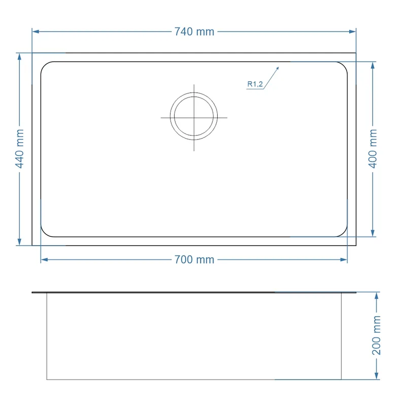 Tramontina Quadrum 700 Stainless Steel Kitchen Sink