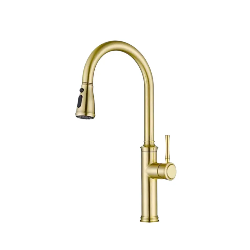 Tuscani TK124PO-MG Pull-Out Sink Mixer (Matt Gold)
