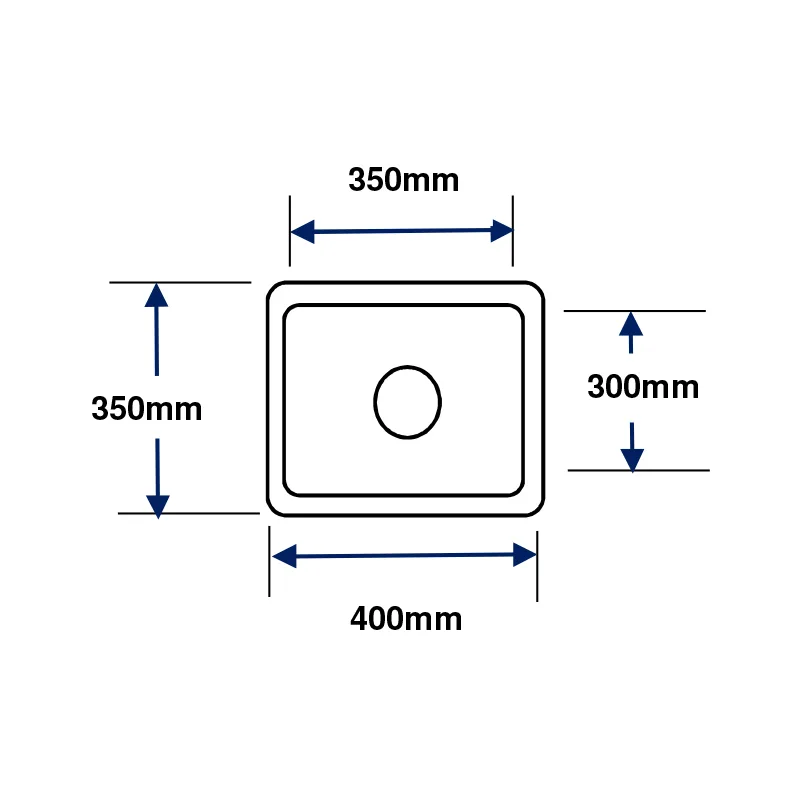 U-400-NC Stainless Steel Kitchen Sink