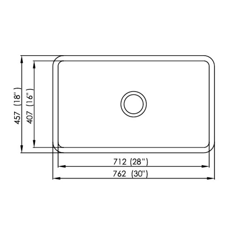 U-762-NC Stainless Steel Kitchen Sink
