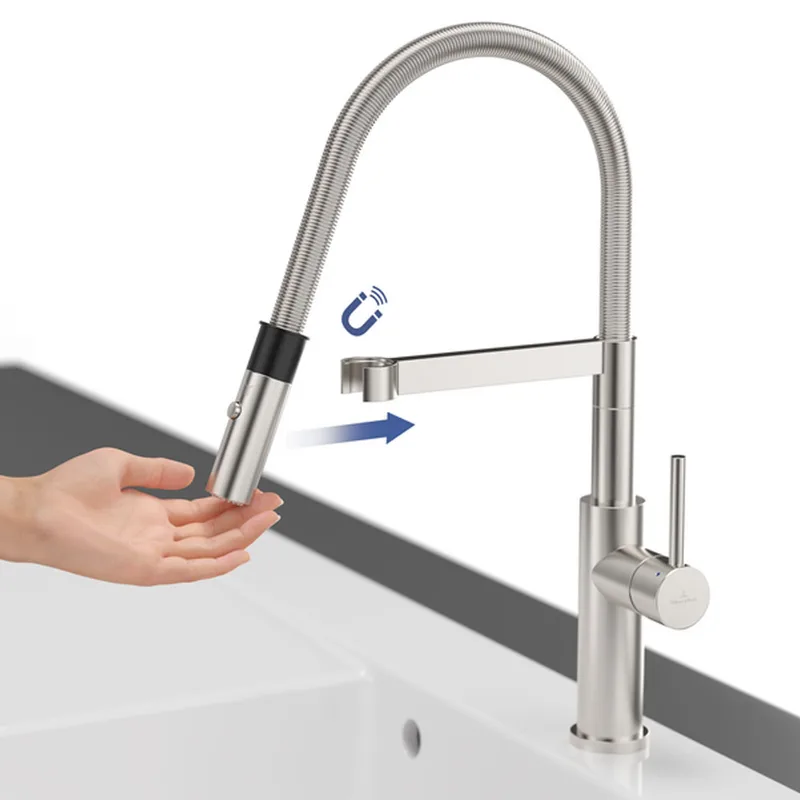 Villeroy & Boch Steel Expert 2.0 928000LC Sink Mixer (Stainless Steel)