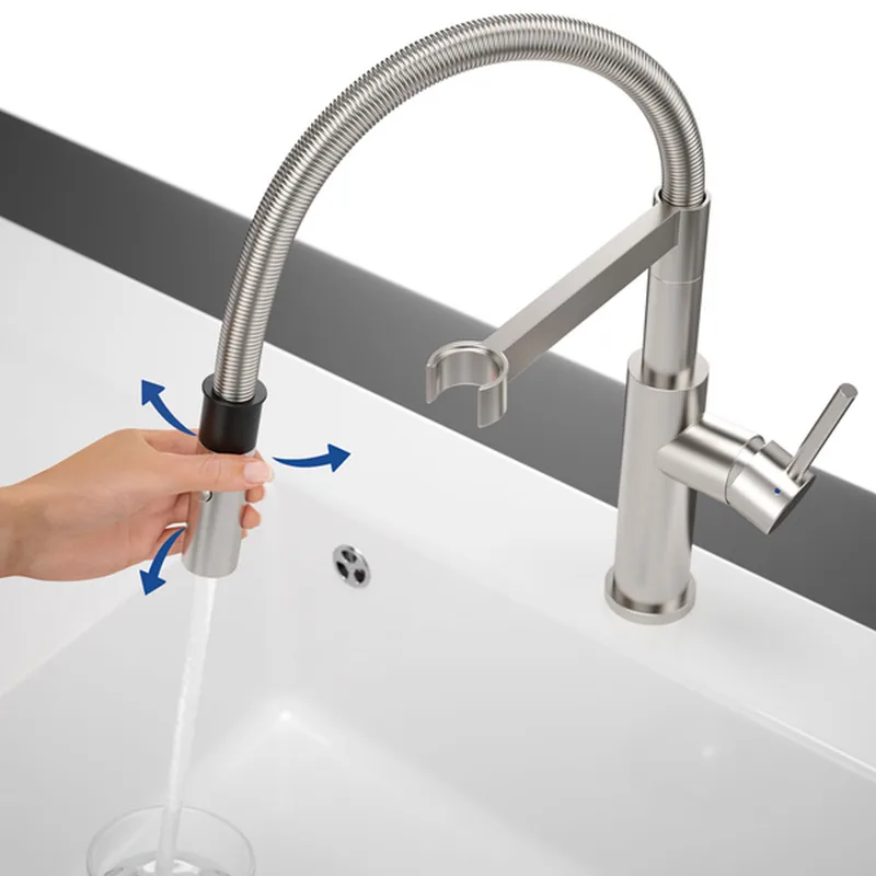 Villeroy & Boch Steel Expert 2.0 928000LC Sink Mixer (Stainless Steel)