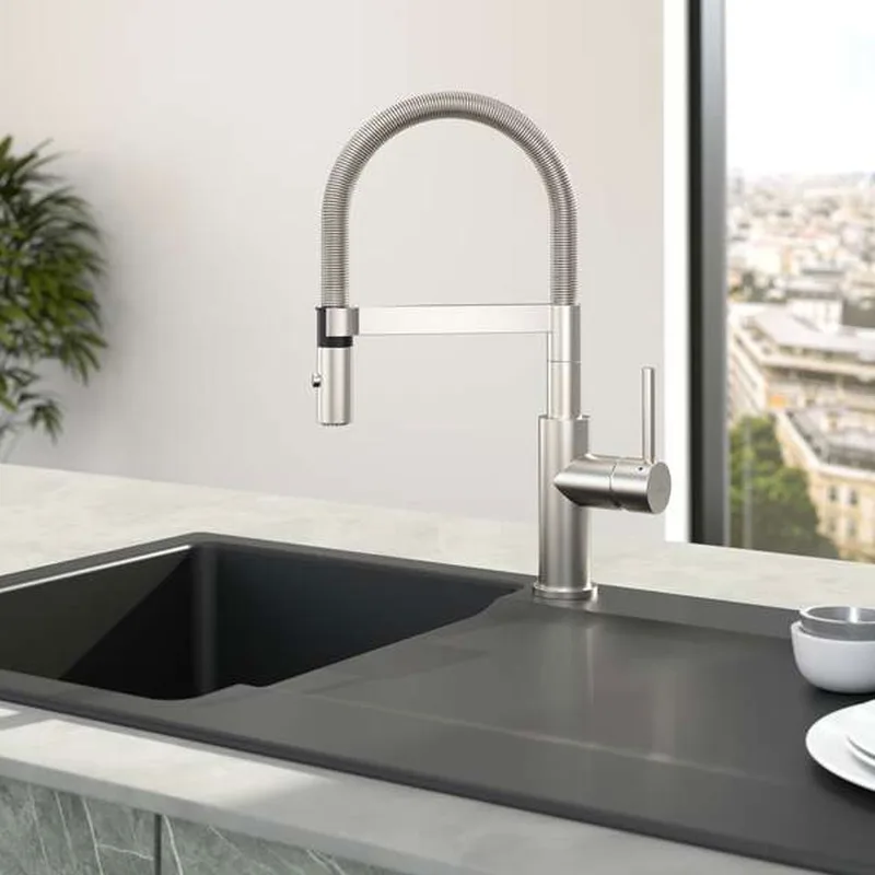 Villeroy & Boch Steel Expert Compact 927300LC Stainless Steel Sink Mixer
