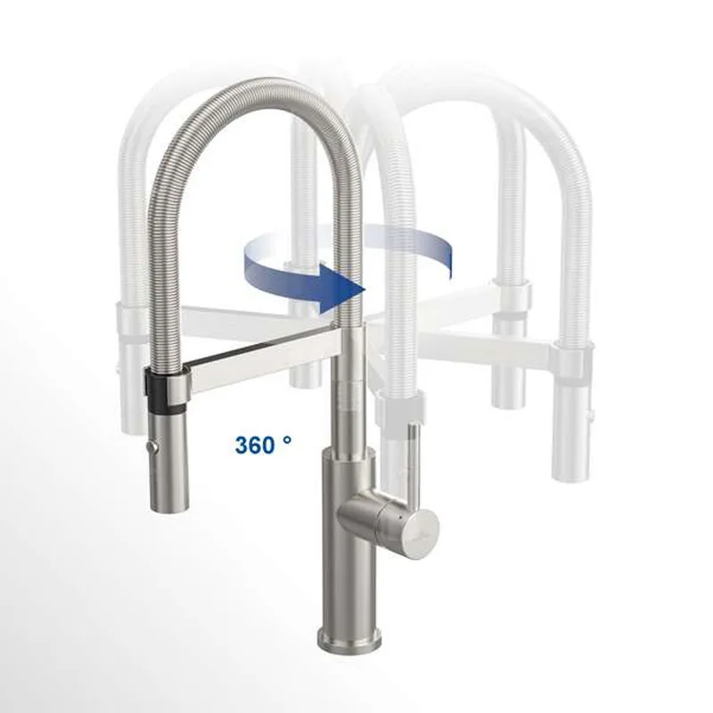 Villeroy & Boch Steel Expert Compact 927300LC Stainless Steel Sink Mixer