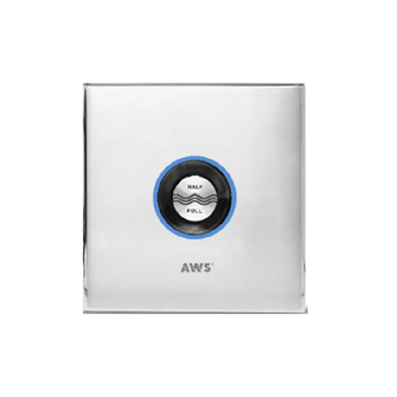 AWS 711-ACMD-TL Lock-Free Trimless Recessed LED WC Dual Flush Sensor Flush Valve w Manual Bypass