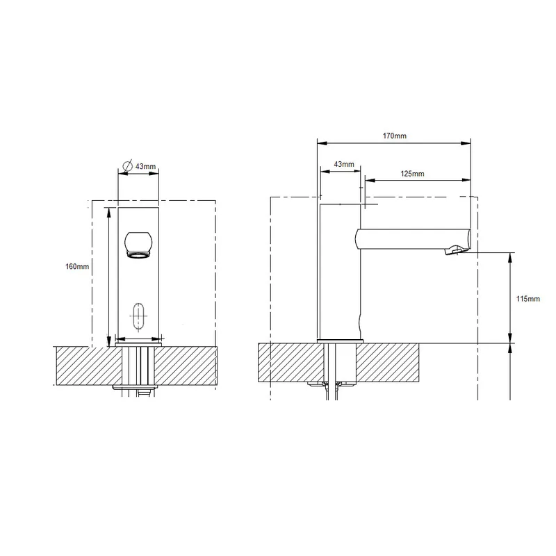 AWS 803-GEDY Sensor Basin Tap
