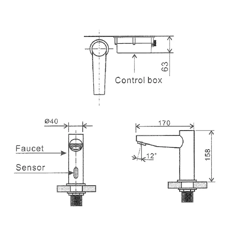 AWS Anton Sensor Basin Tap