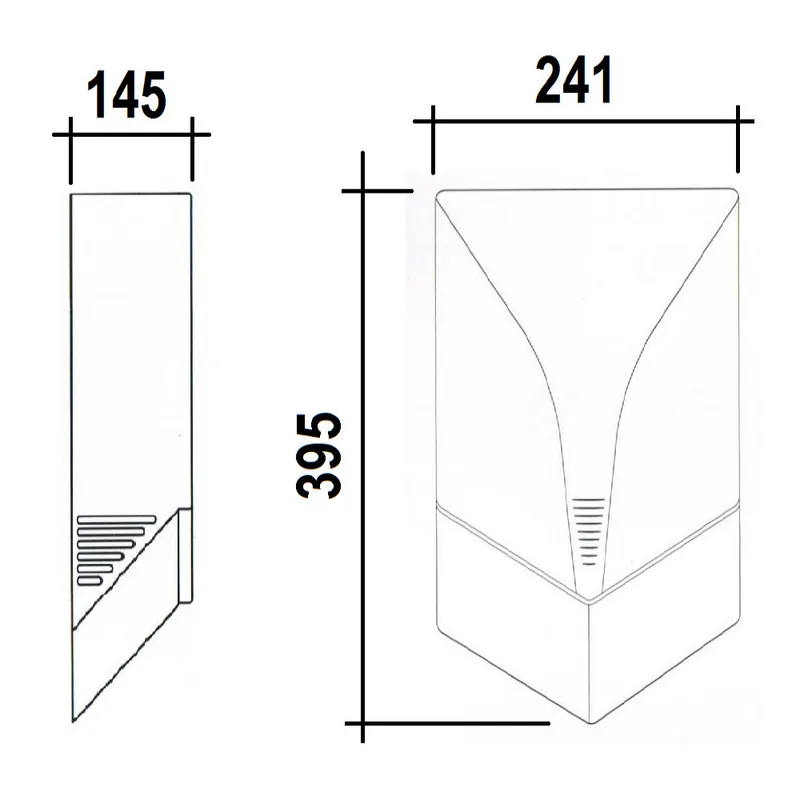 AWS HD-0717-SI Hand Dryer with LED Indicator