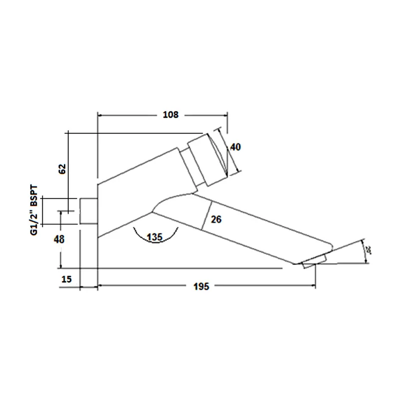 AWS Metrix-B100 Self-Closing Basin Tap