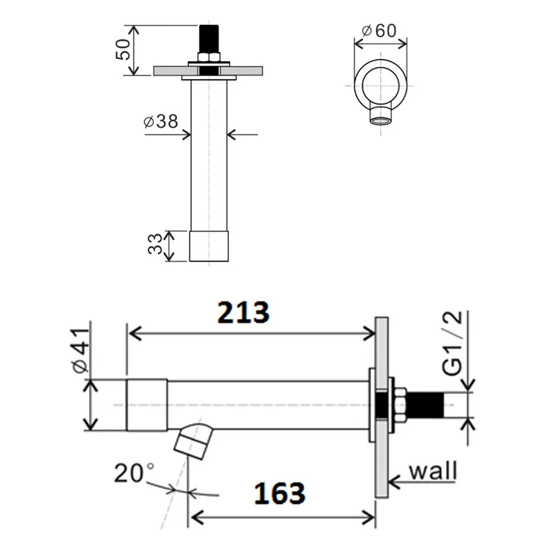 AWS Metrix-B208 Self-Closing Basin Tap