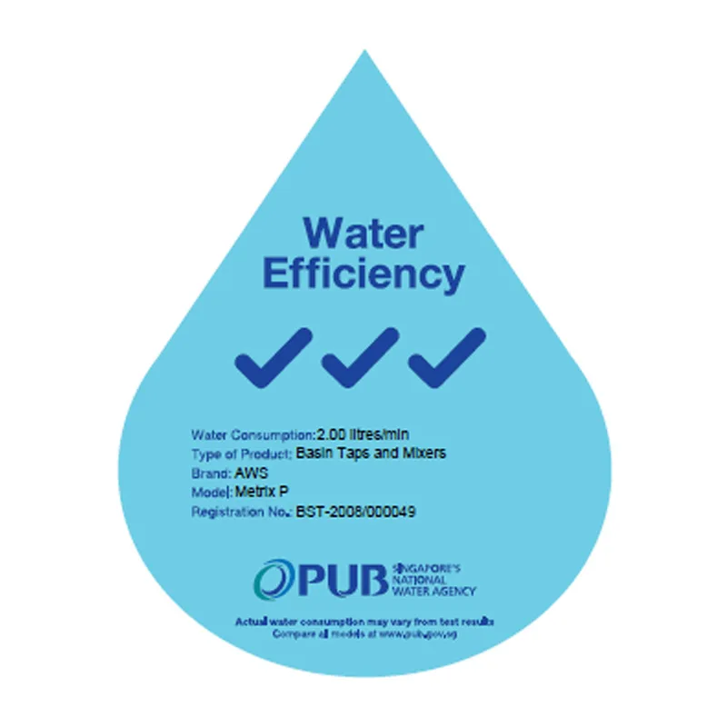 AWS Metrix-P Self Closing Basin Tap