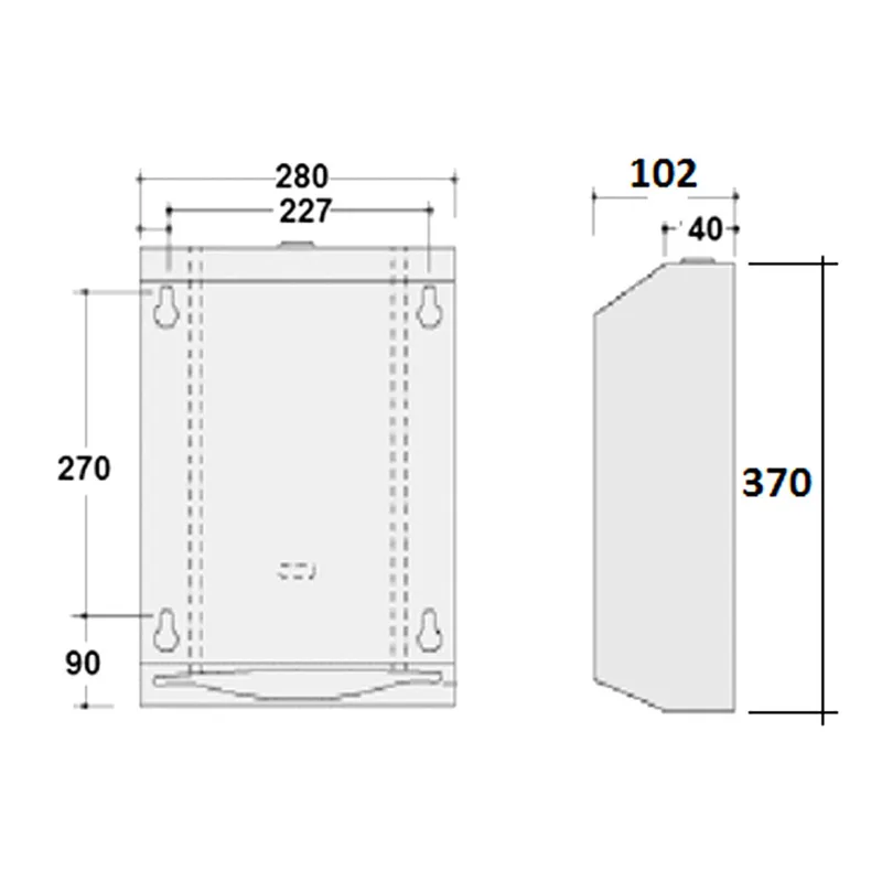AWS PH-8314 Stainless Steel Paper Towel Dispenser