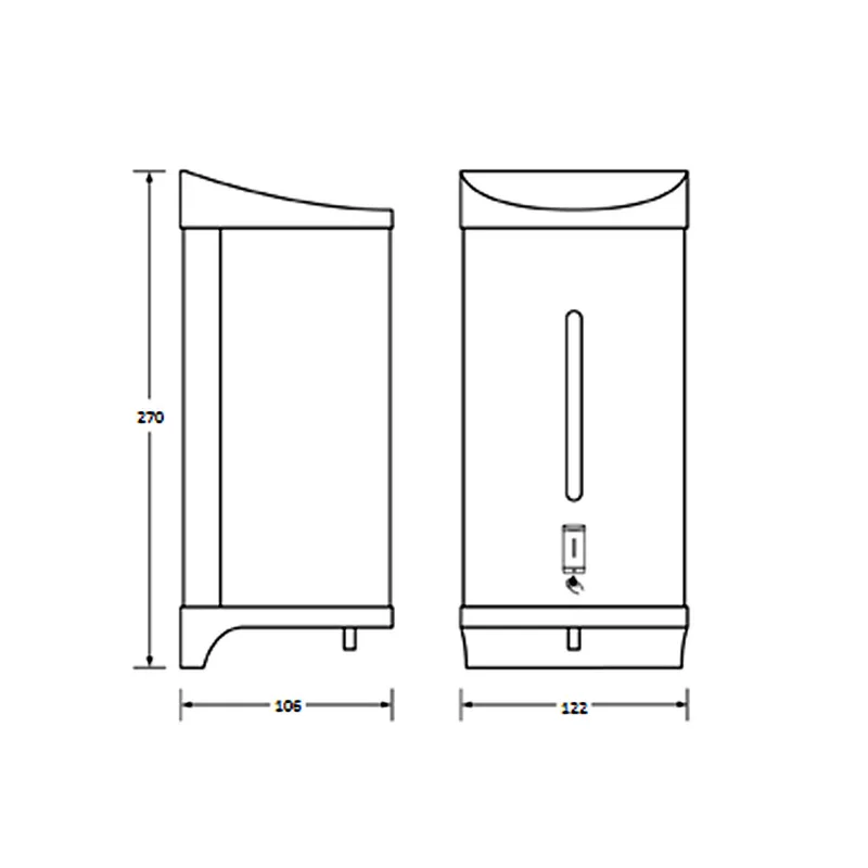 AWS SD-161-BK Sensor Soap Dispenser (Black)