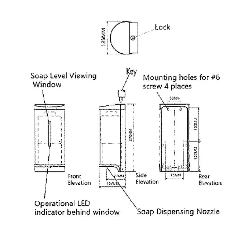 AWS SD-161 Sensor Soap Dispenser
