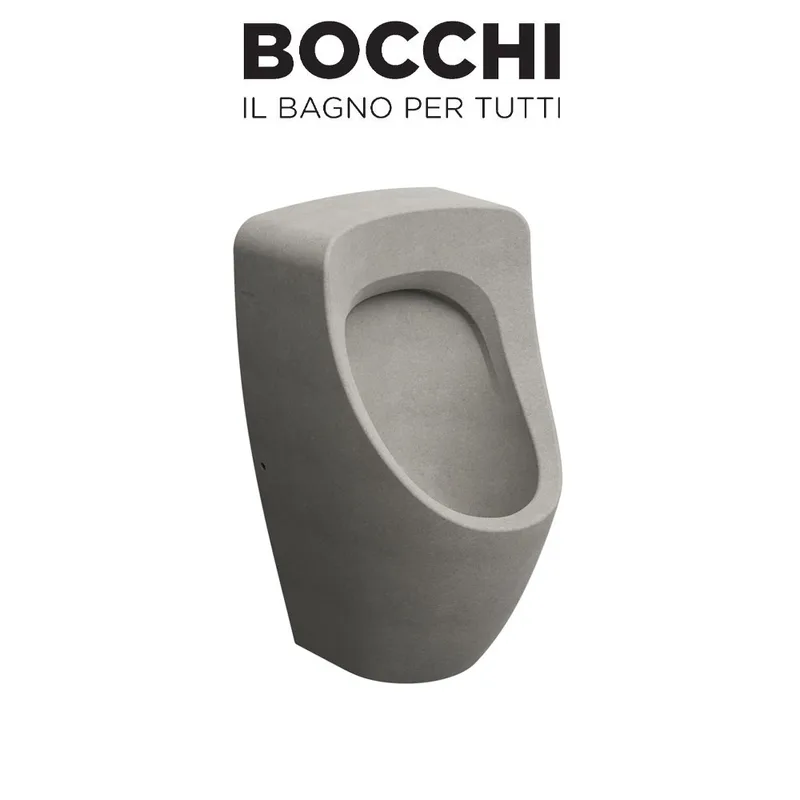 BOCCHI 1383-070-0131 Back-Inlet Wall Hung Urinal Bowl (Matt Bronze)