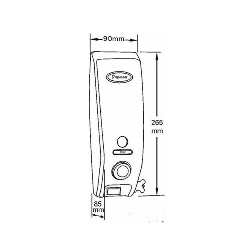 FD-133 Manual Wall Mounted Soap Dispenser (White)