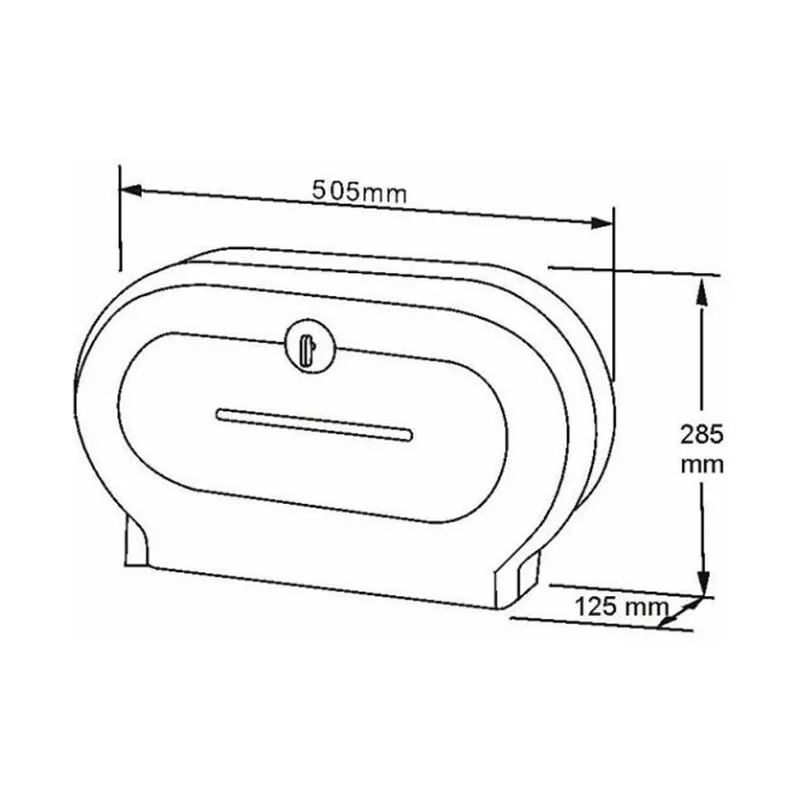 FD-425.03 Plastic Double Jumbo Roll Towel Dispenser
