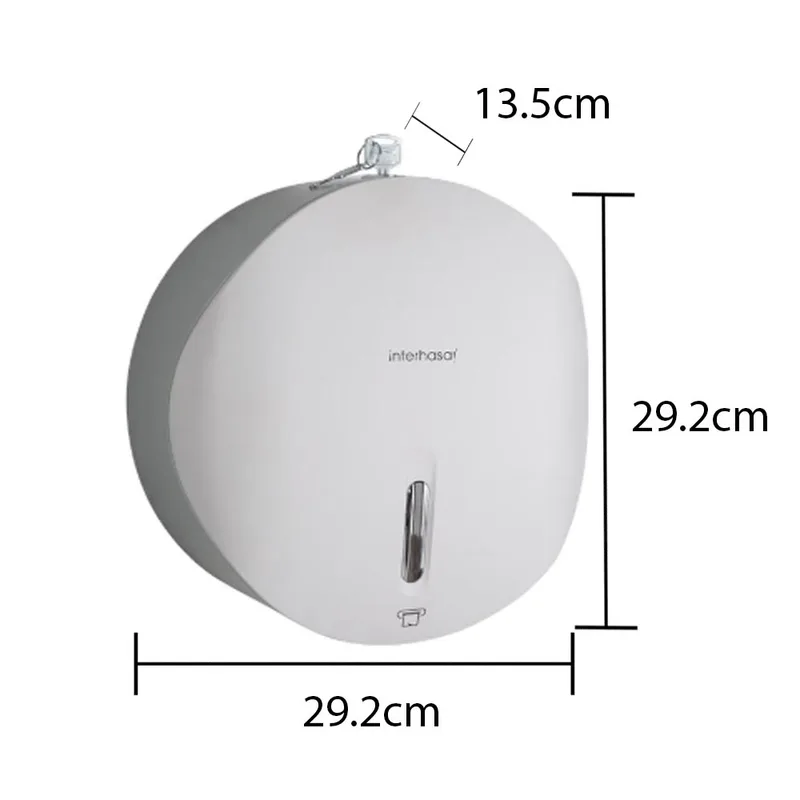 INT-E51019-White Jumbo Roll Towel Dispenser