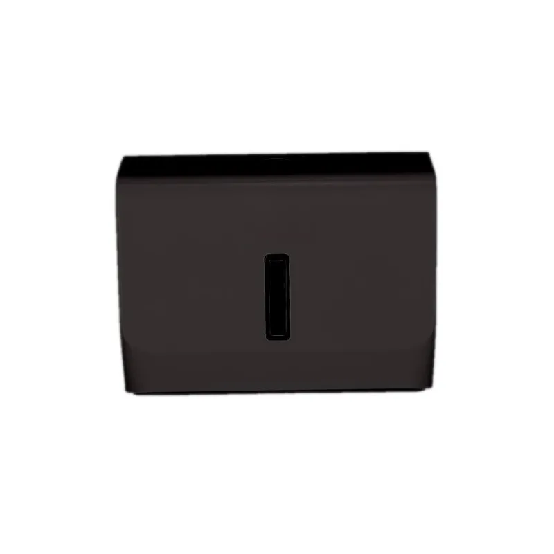 INT-E6006-Black Tissue Dispenser with Key Lock (Black)