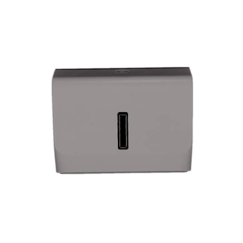 INT-E6006-Grey Tissue Dispenser with Key Lock (Grey)