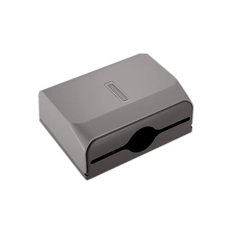 INT-E6006-Grey Tissue Dispenser with Key Lock (Grey)