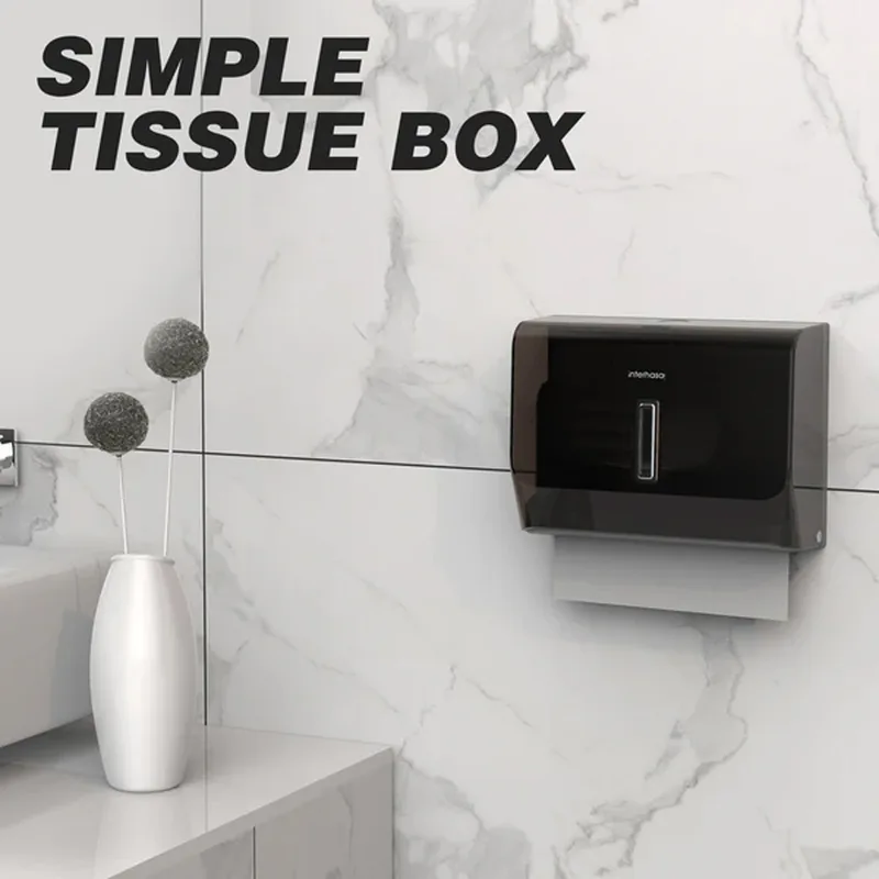INT-E6006-Grey Tissue Dispenser with Key Lock (Grey)