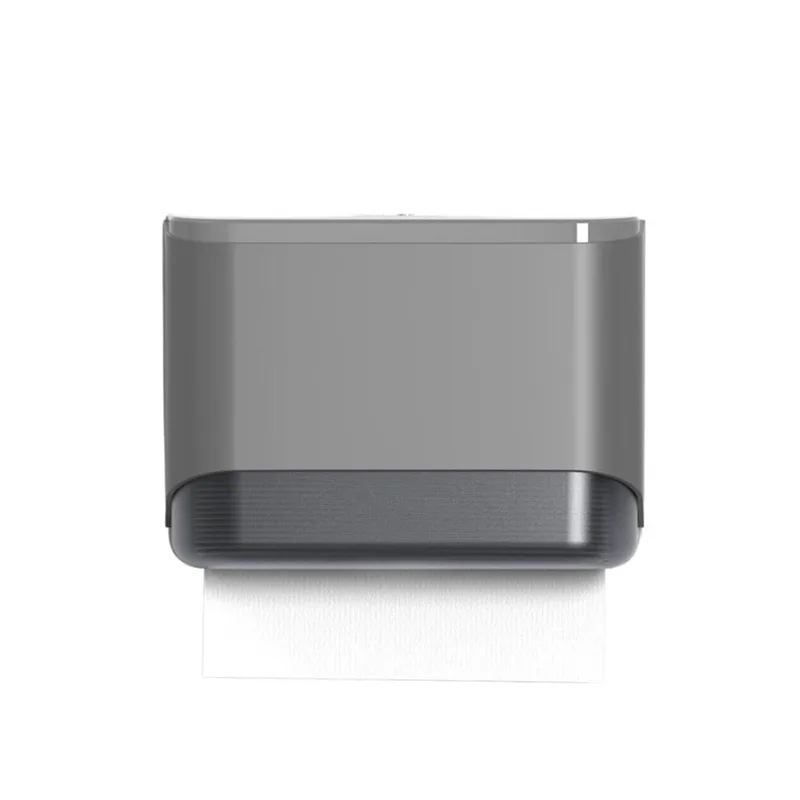 INT-E6012-Grey Square Tissue Dispenser (Grey)