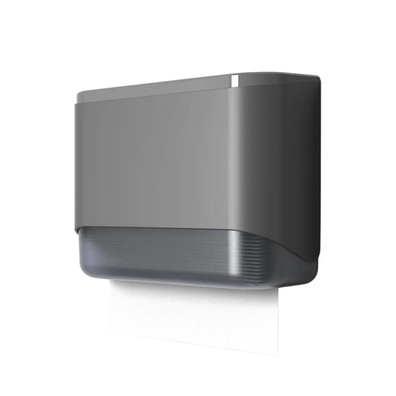INT-E6012-Grey Square Tissue Dispenser (Grey)