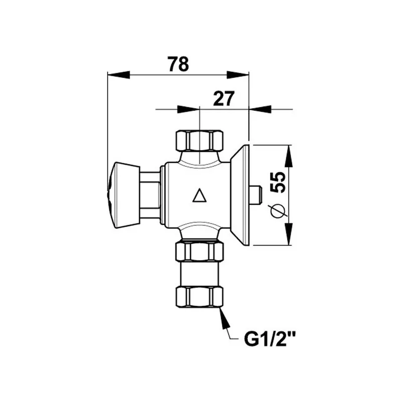 Presto 31008 PRESTO-12 Exposed Delay Action Shower Valve