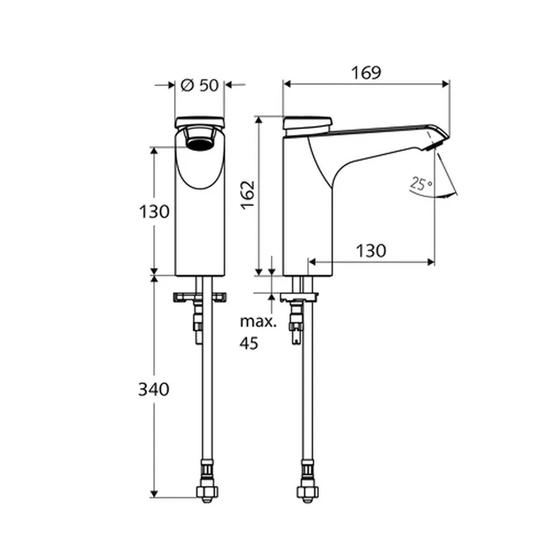 Schell XERIS-SC 02-159-06-99 Self Closing Basin Tap