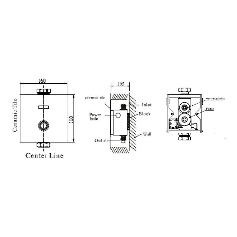 Schmied SHW6000-EX Exposed WC Flush Valve