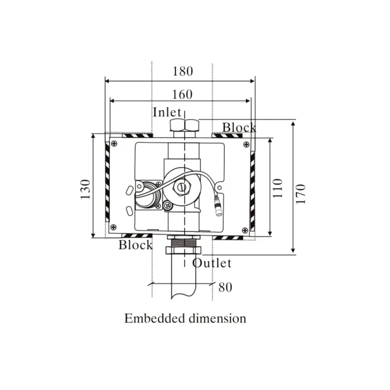 Schmied SHW8801 Elementary Series WC LED Sensor Flush Valve
