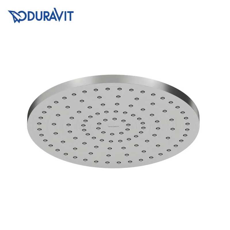 Duravit 066-0018-A70 Round Showerhead 250mm (Brushed Stainless Steel)