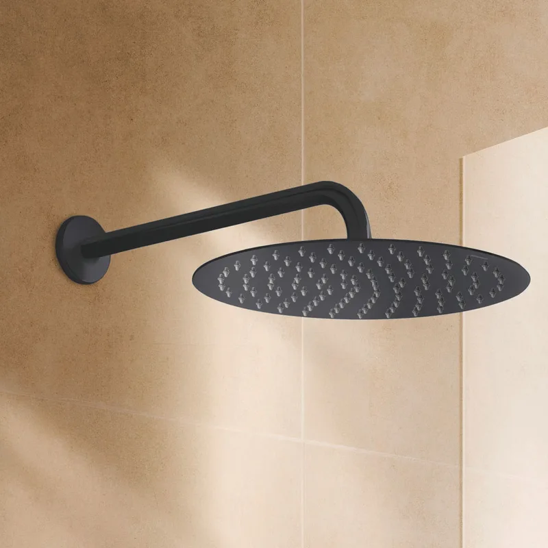 Duravit 066-0020-A46 Stainless Steel Round Showerhead 300mm (Matt Black)